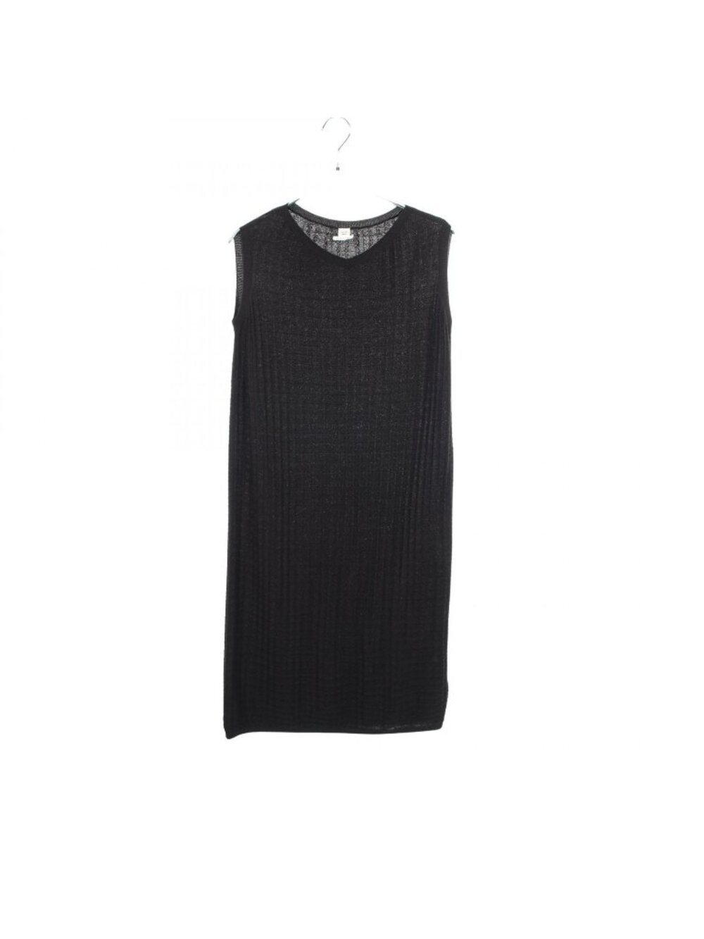 Hermes Dress Sleeveless Ripple Knit Silk 36